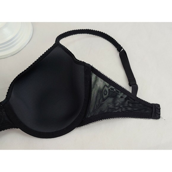 32C Black Lightly Padded Underwire Demi Bra - Picture 6 of 6